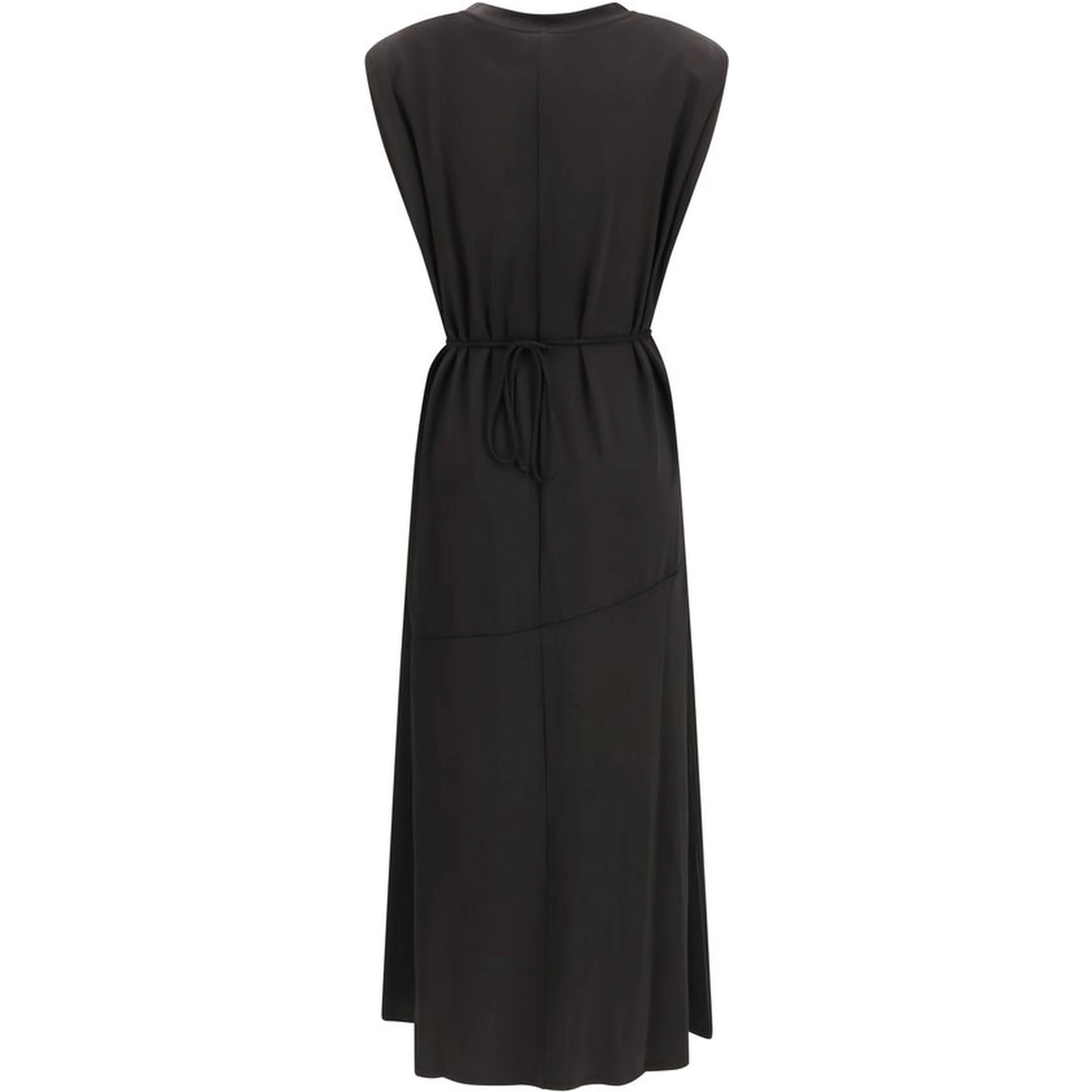 Black Acetate Casual Dress
