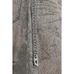 Gray Lyocell Midi Skirt