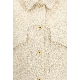 Beige Cotton Denim Jacket