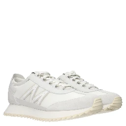 White Leather Athletic Sneakers
