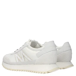 White Leather Athletic Sneakers