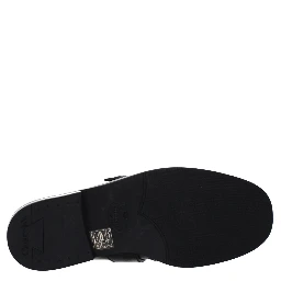 Red Leather Slip-On Loafers