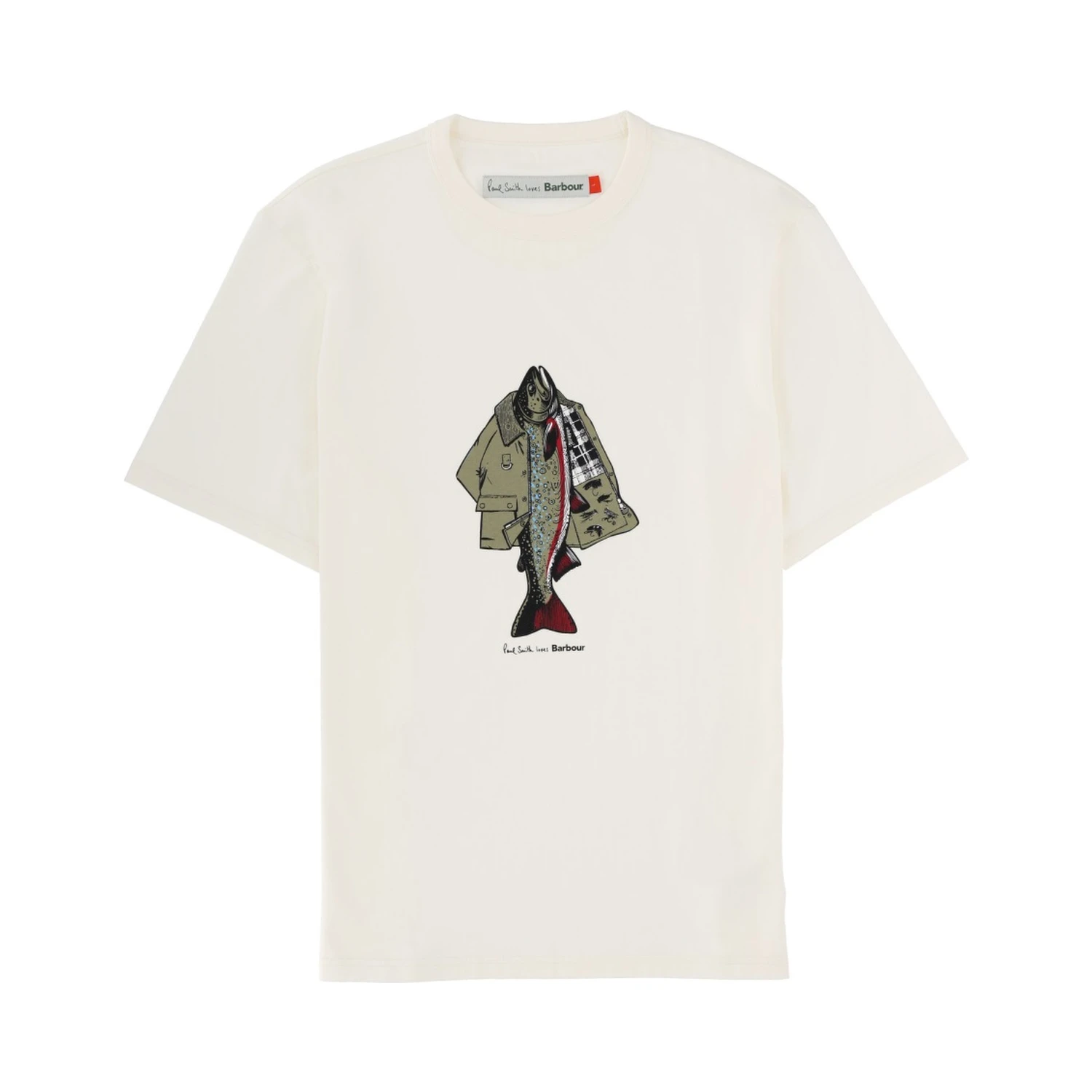 COTTON T-SHIRT "PAUL SMITH X BARBOUR"