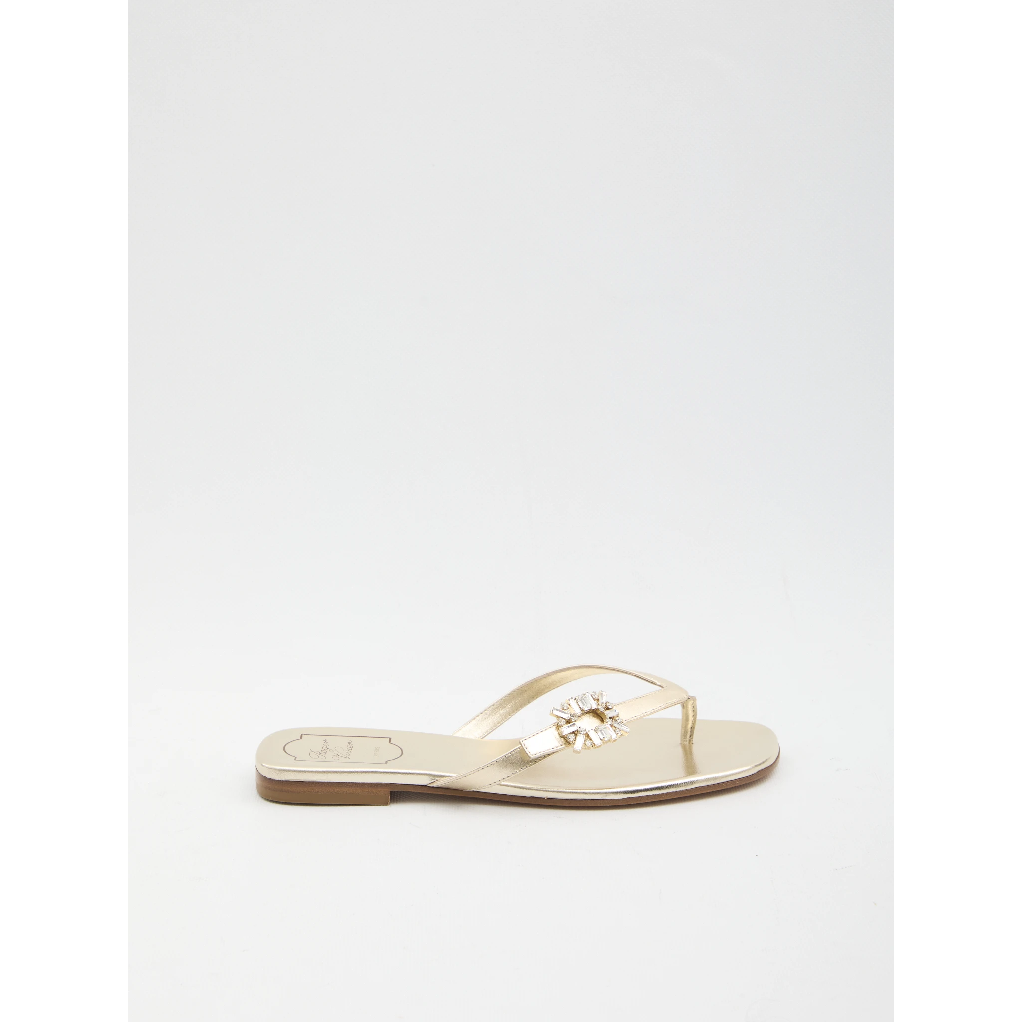 Crystal slider sandals