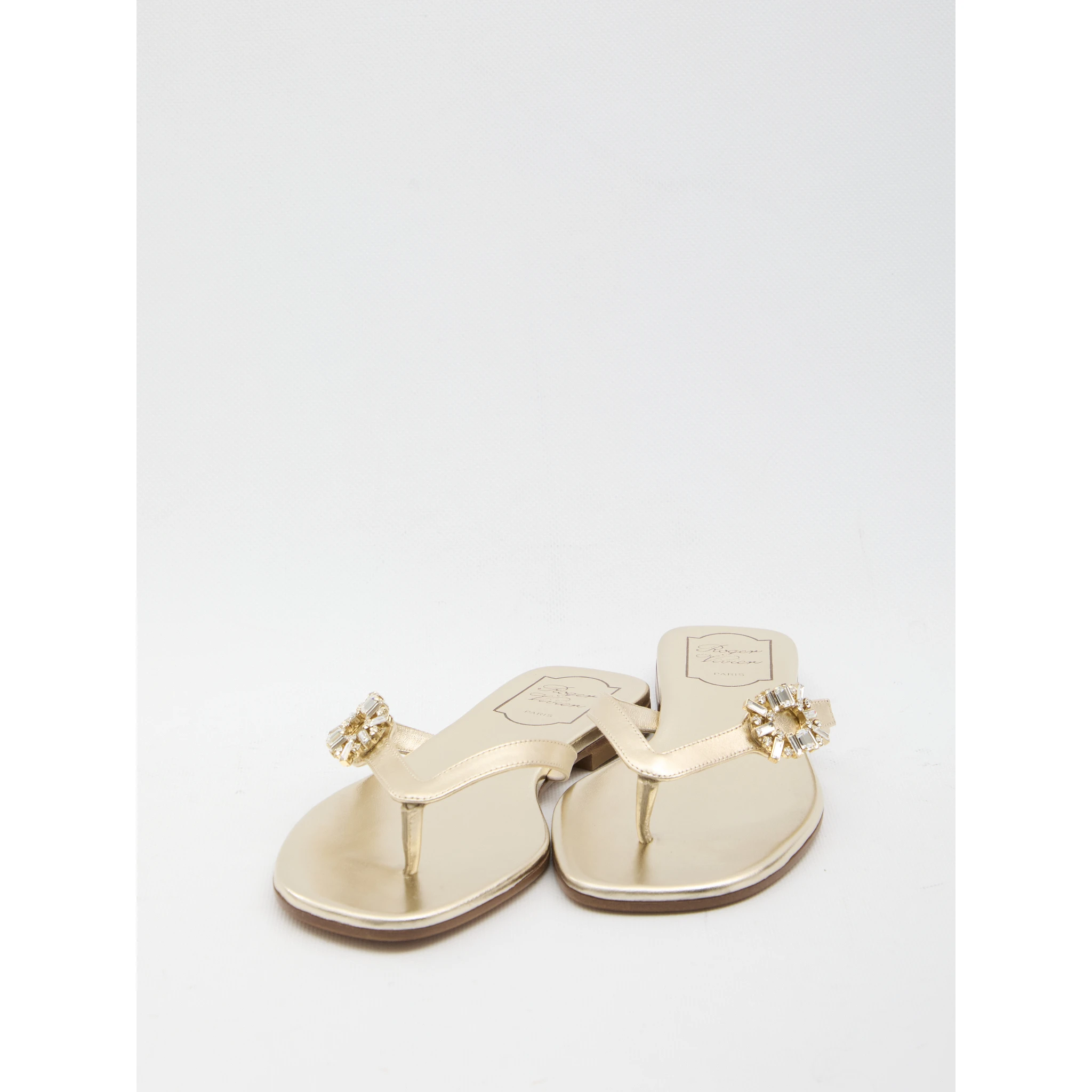 Crystal slider sandals
