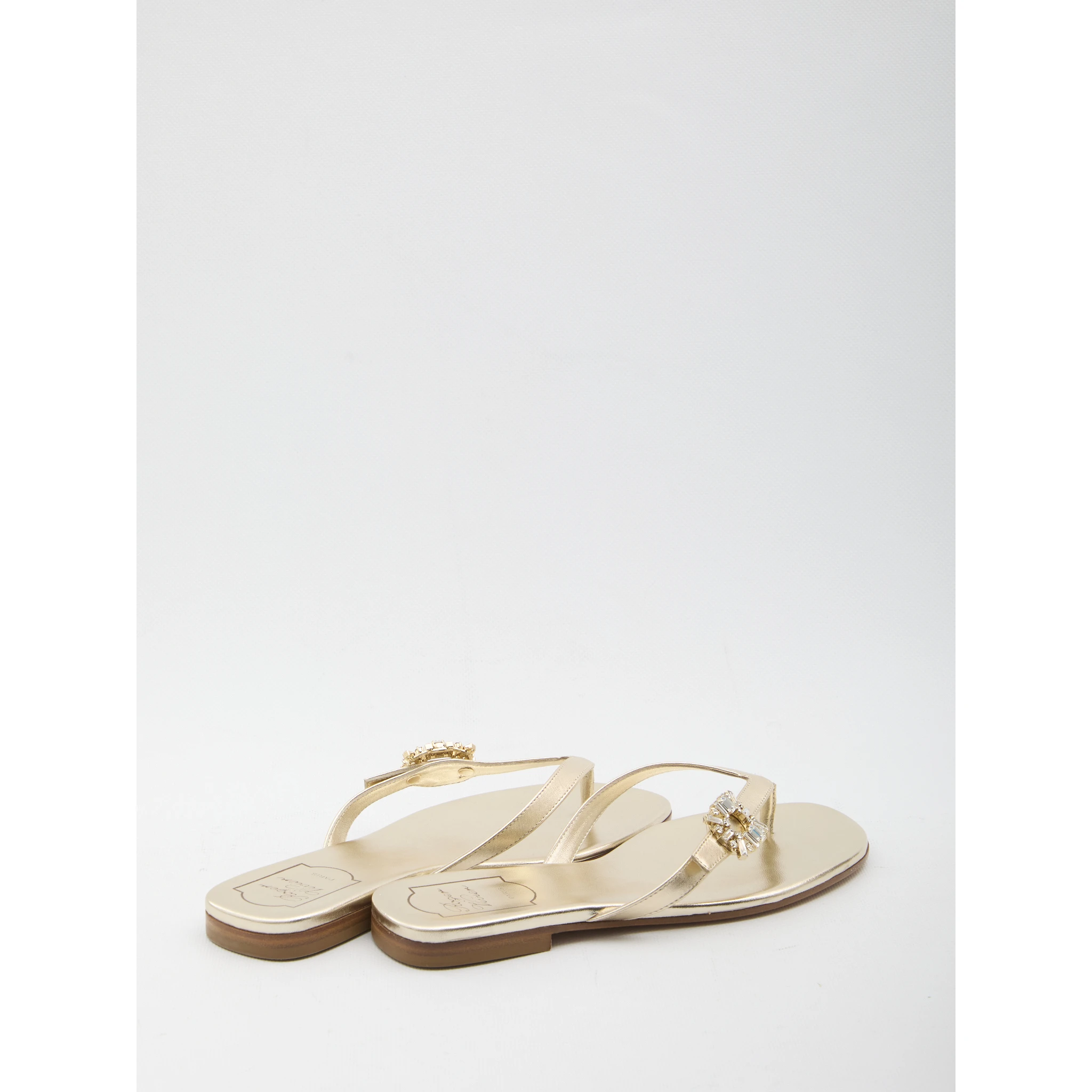 Crystal slider sandals