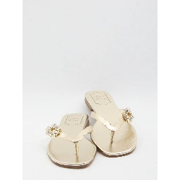 Crystal slider sandals