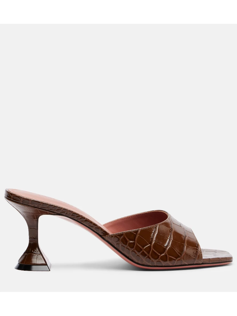 Amina Muaddi Sandals Brown