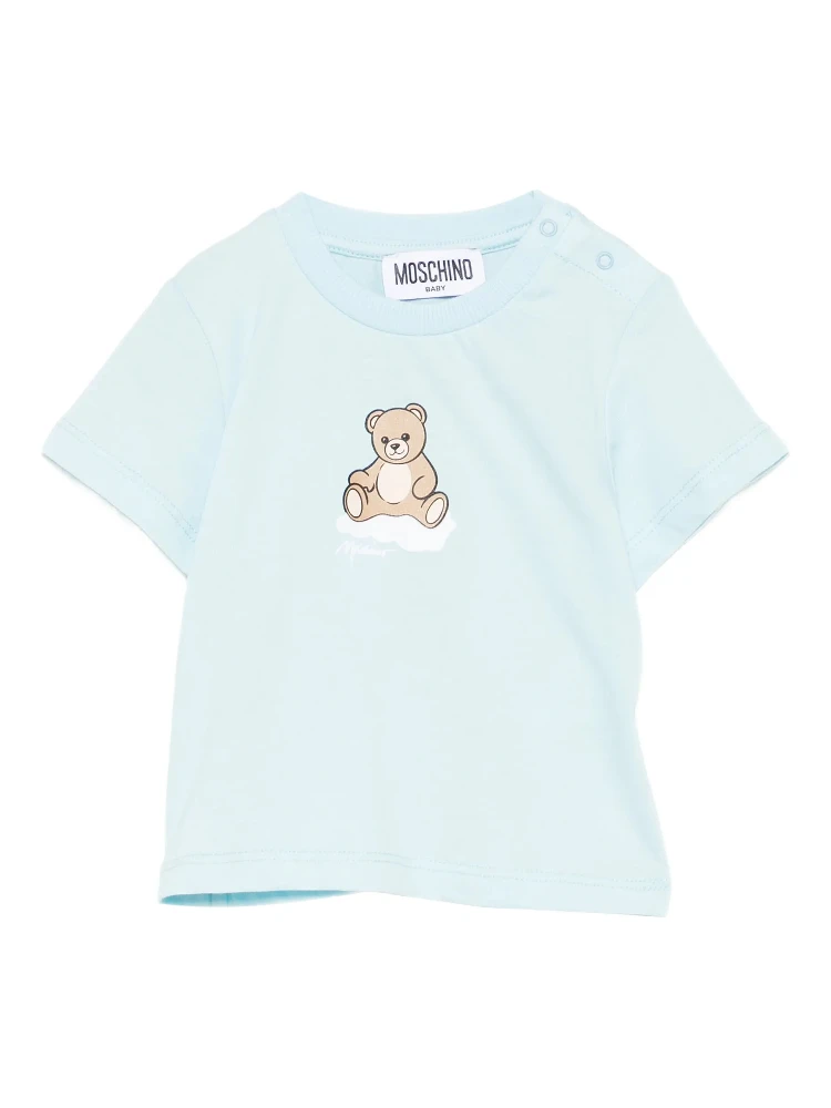 MOSCHINO KIDS T-shirts and Polos Clear Blue