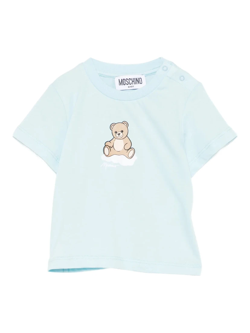 MOSCHINO KIDS T-shirts and Polos Clear Blue