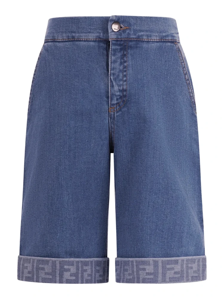 FENDI KIDS Shorts Blue