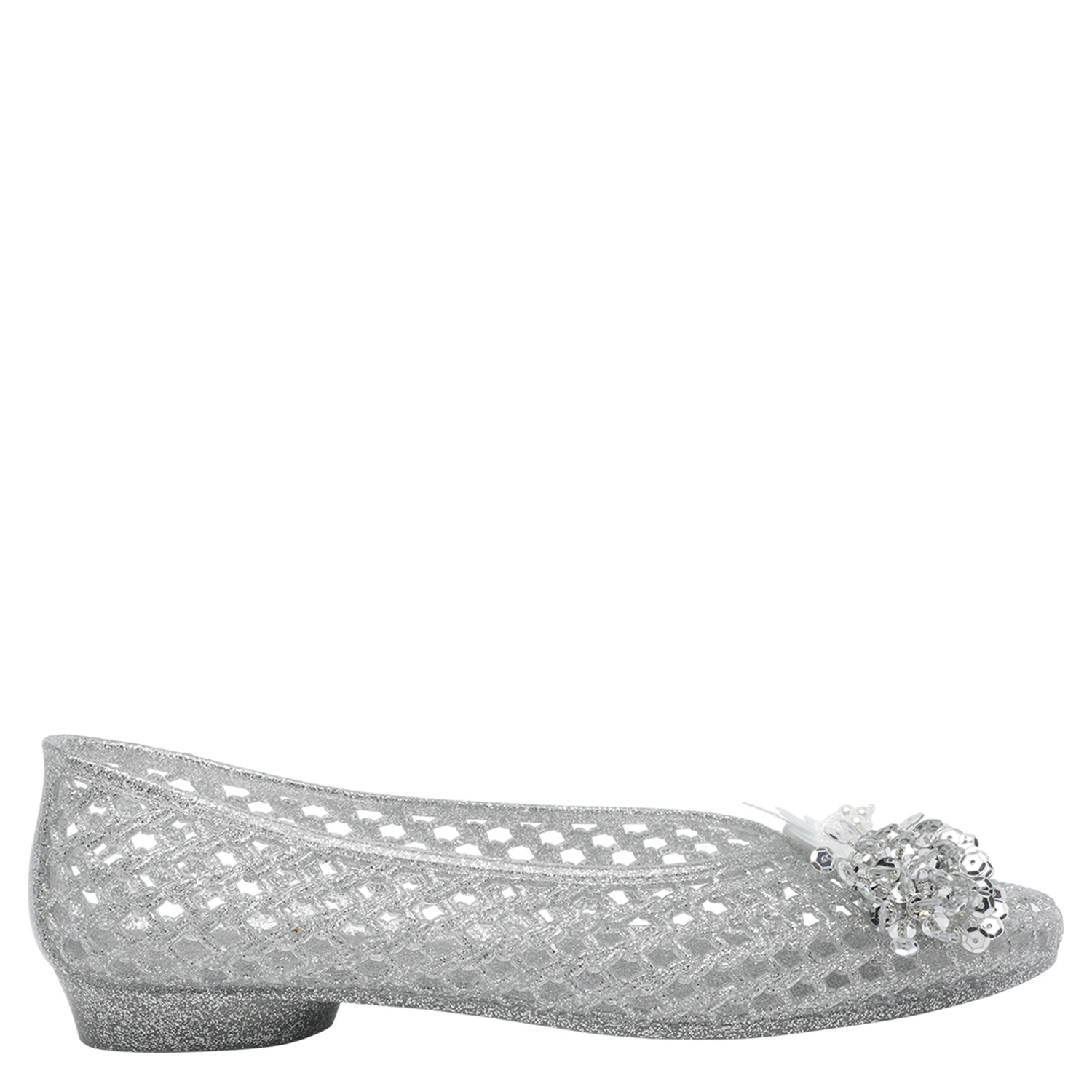 HEAVENLY JELLY Flat shoes Silver
