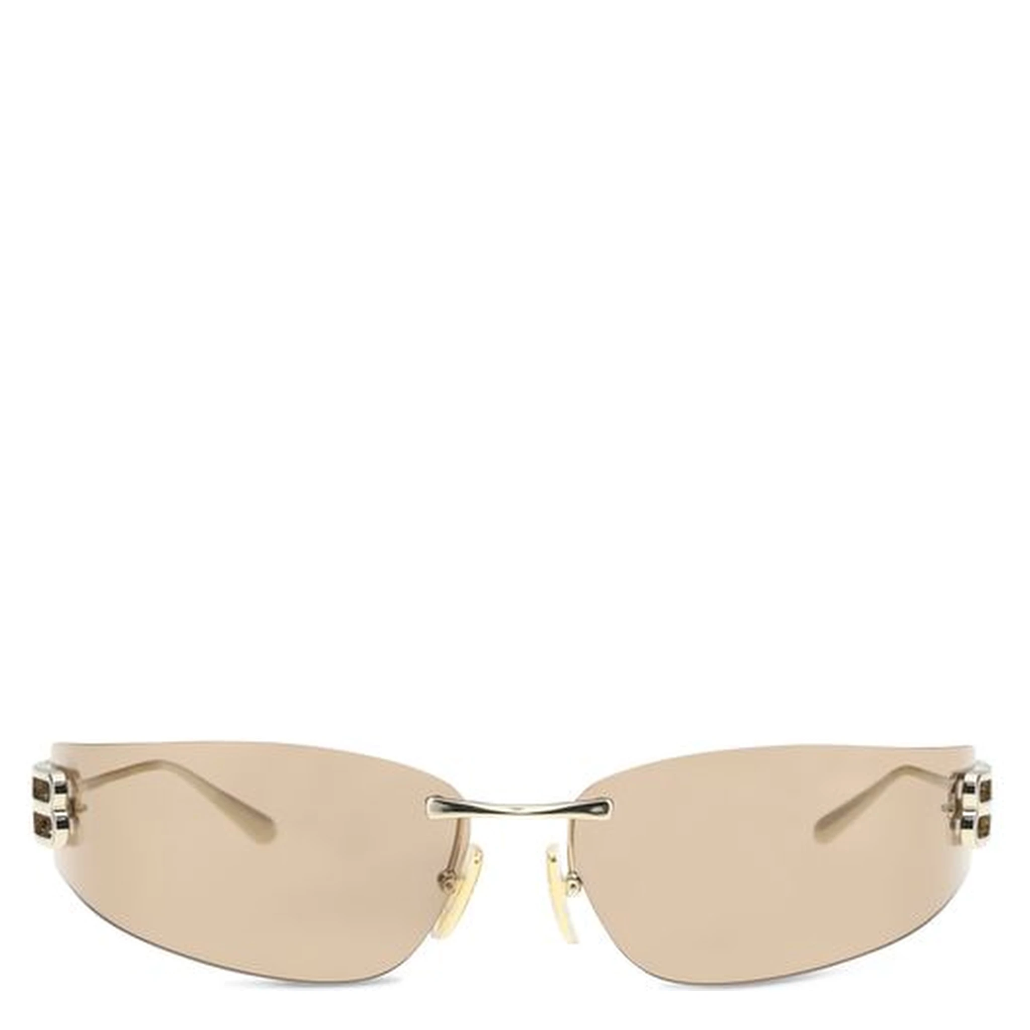 نظارات شمسية معدنية ذهبية