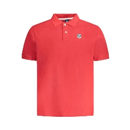 Red Cotton Men Polo