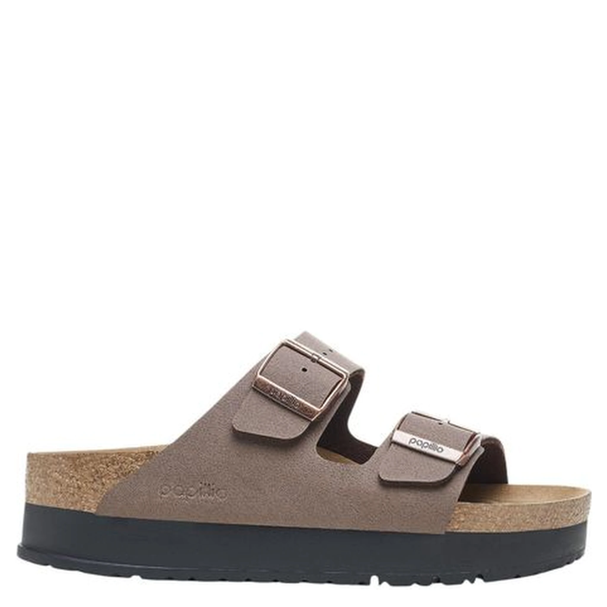 Brown Synthetic Platform Sandals