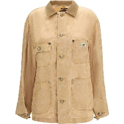 Orange Linen Coat