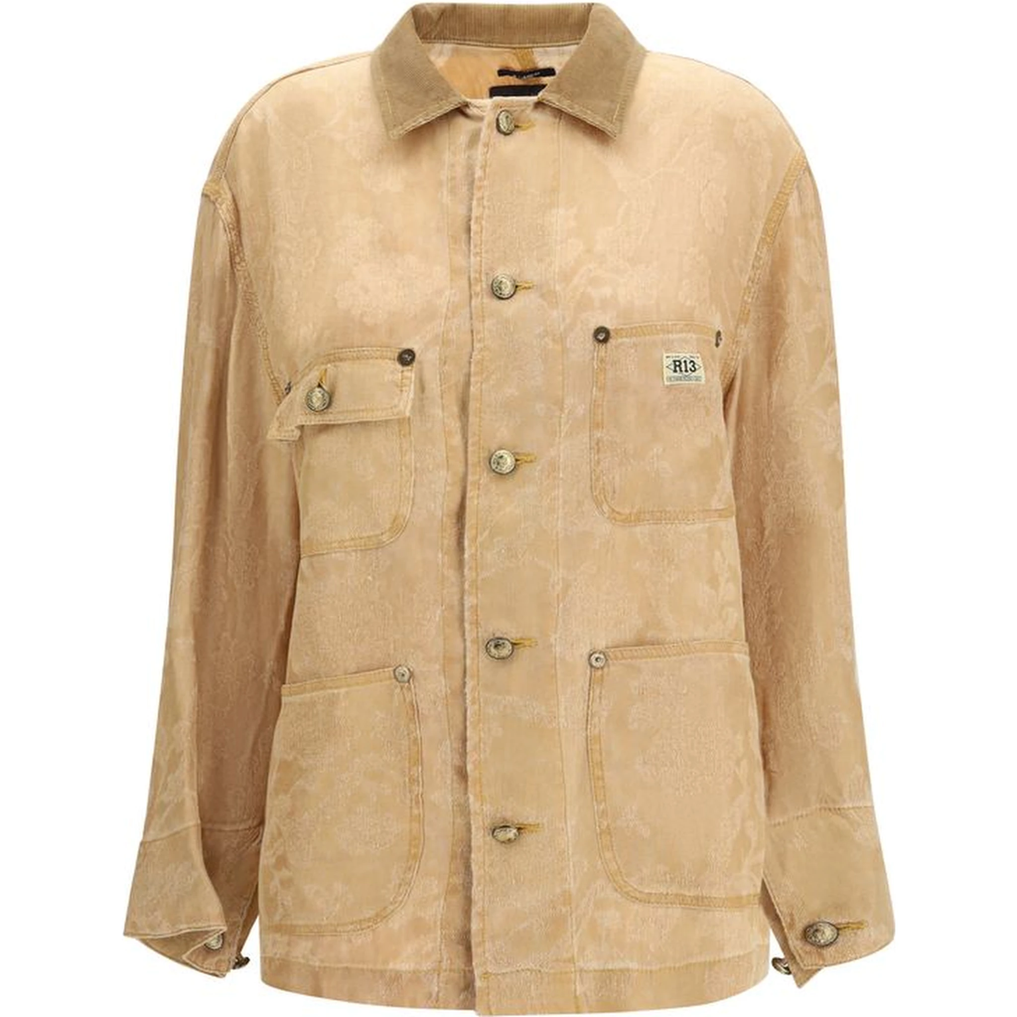 Orange Linen Coat