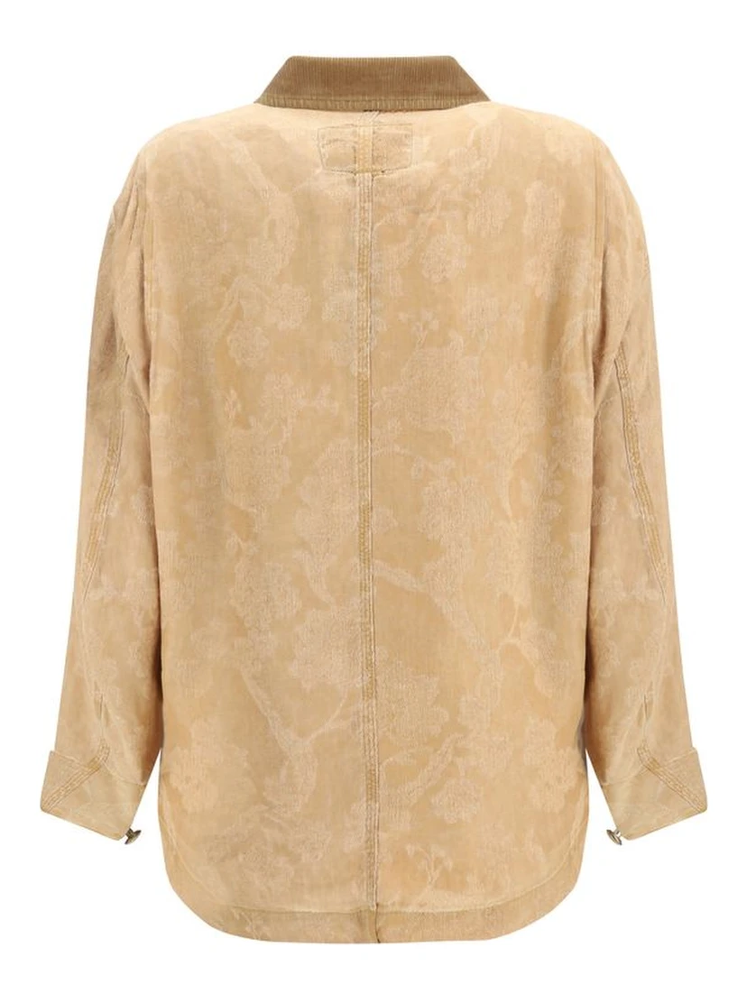 Orange Linen Coat