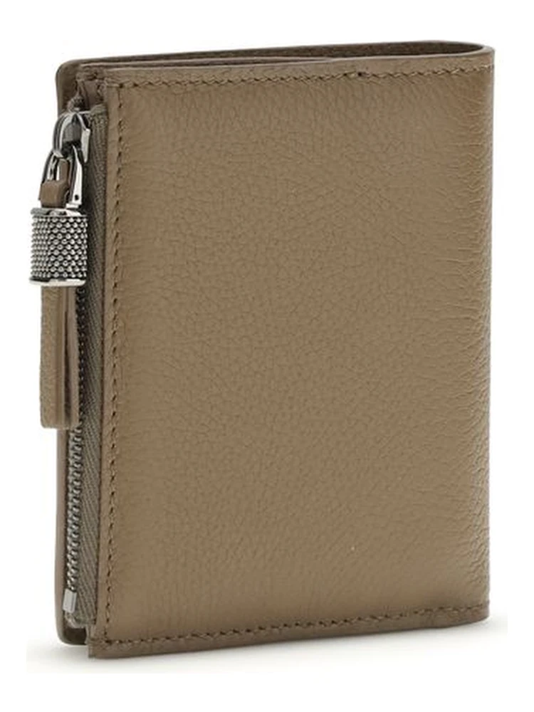 Beige Calf Leather Bos Taurus Wallet alternative