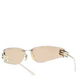 نظارات شمسية معدنية ذهبية