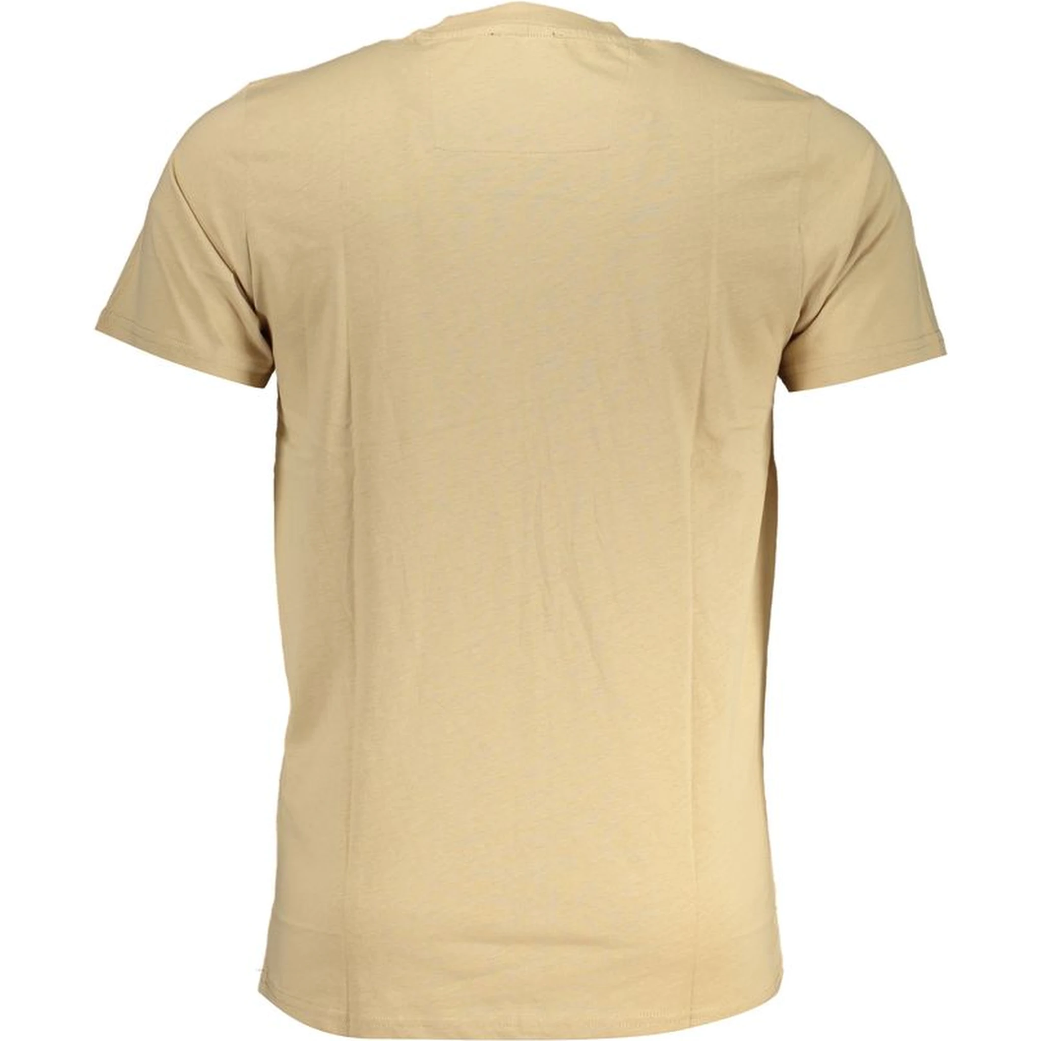 Beige Cotton Men's T-Shirt