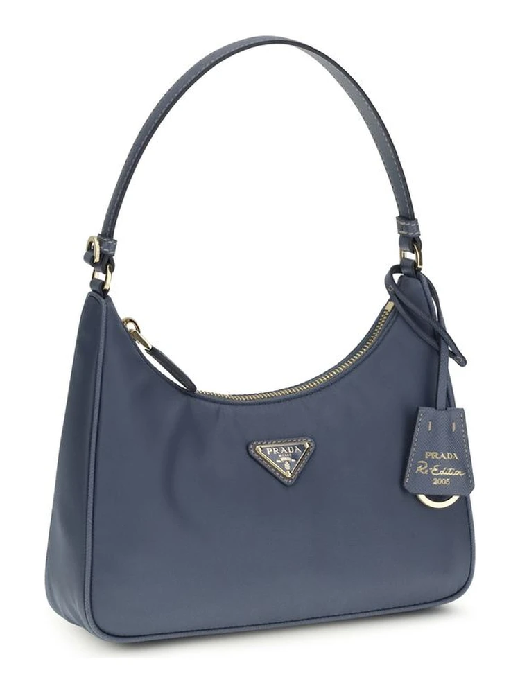 Blue Recycled Polyamide Shoulder Bag alternative