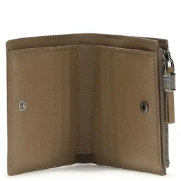 محفظة بوس توروس من جلد العجل البيج