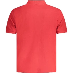 Red Cotton Men Polo