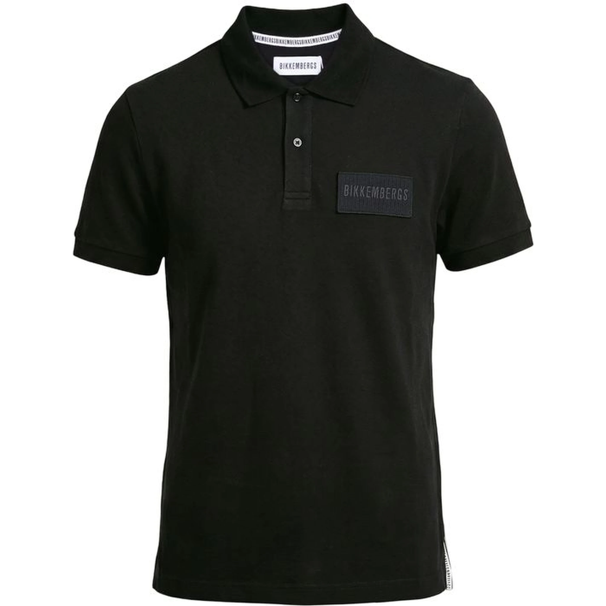 Black Cotton Polo Shirt
