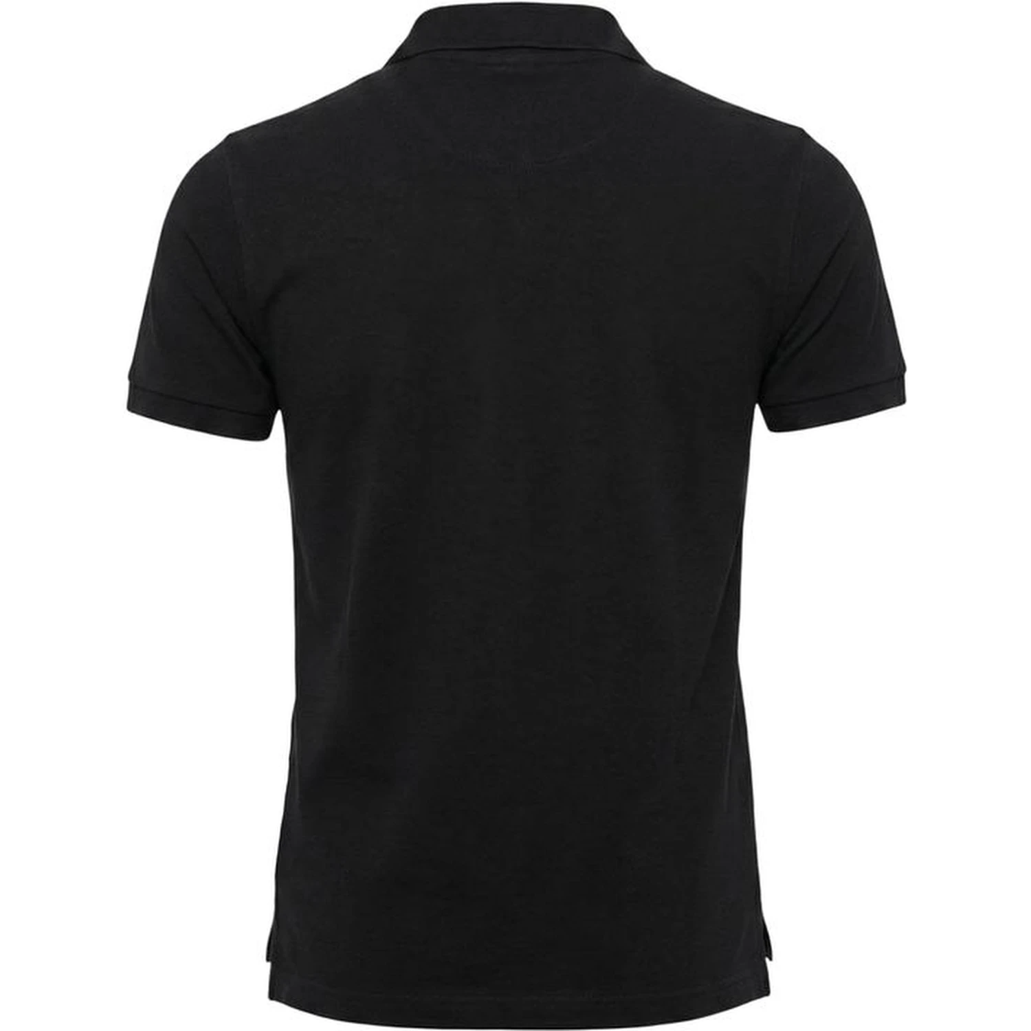 Black Cotton Polo Shirt