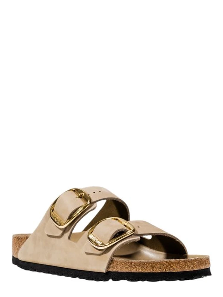 Beige Leather Flat Sandals alternative