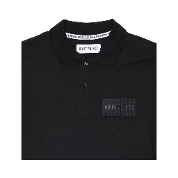 Black Cotton Polo Shirt