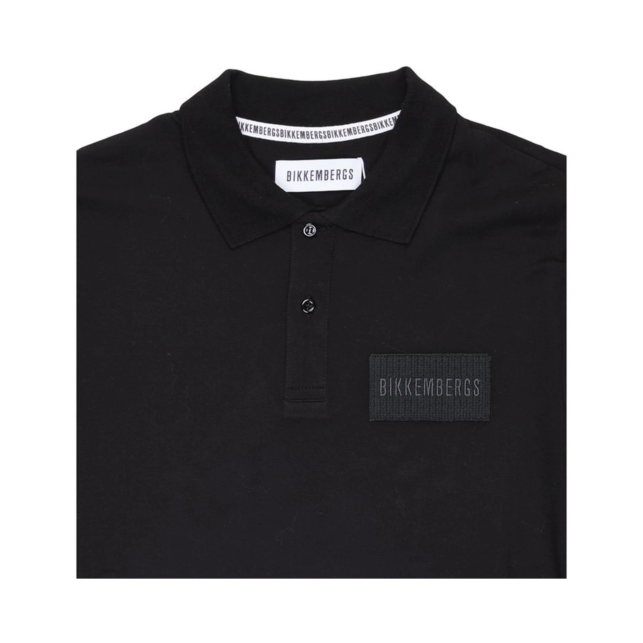 Black Cotton Polo Shirt