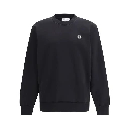 Black Cotton Sweatshirt