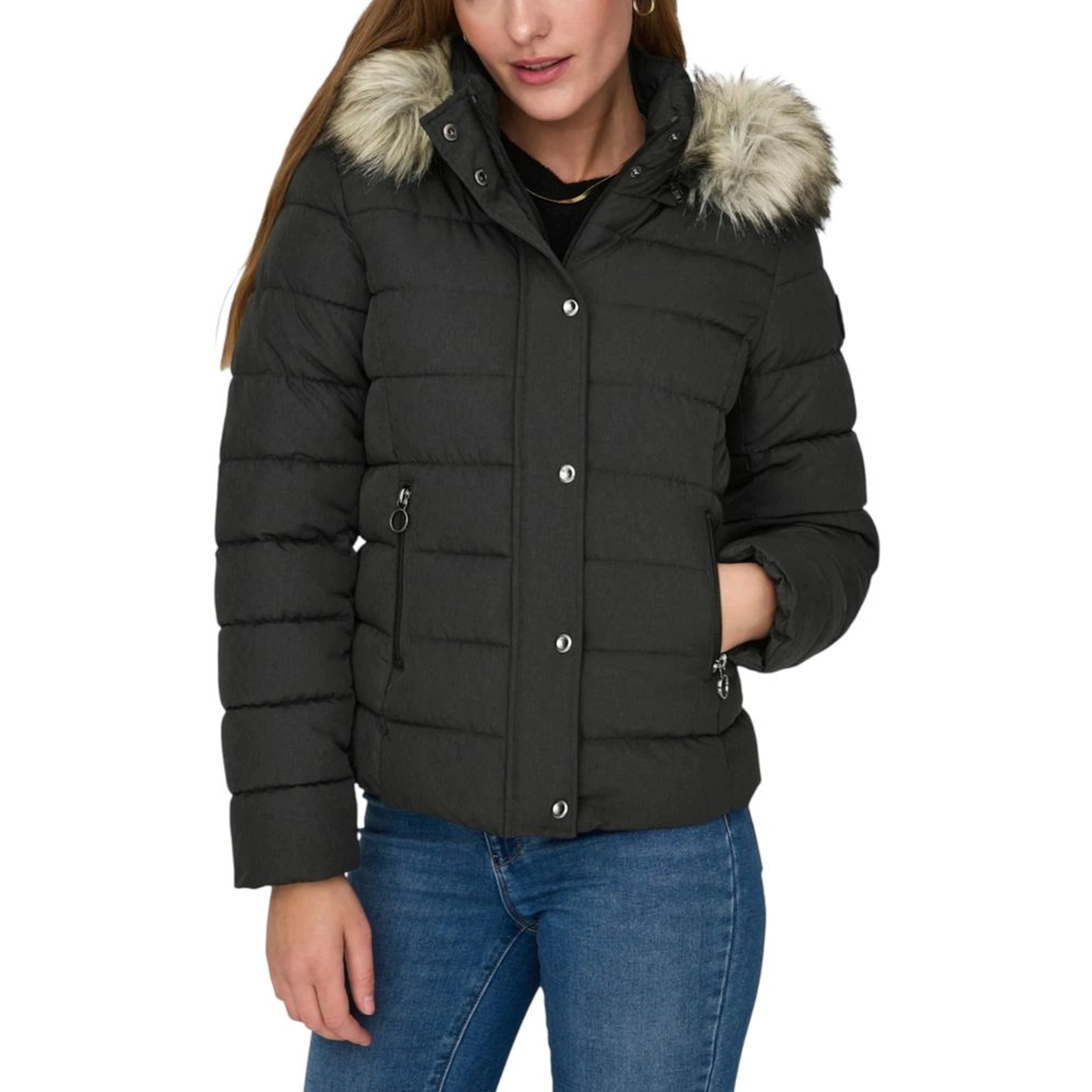 Gray Marabou Coat