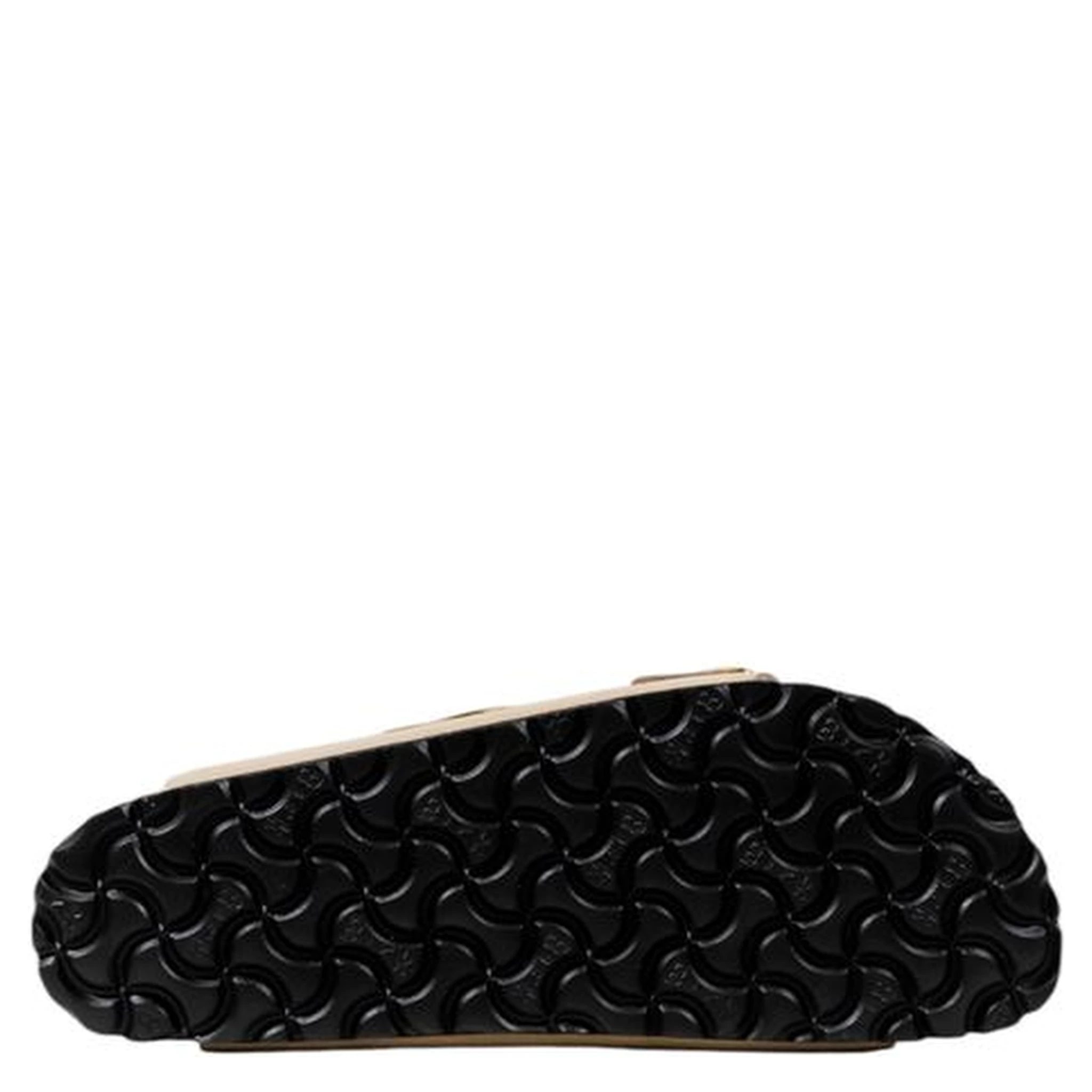 Beige Leather Flat Sandals