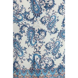 Blue Cotton Pattern Shirt