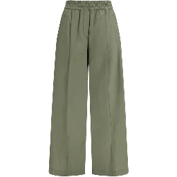 Bicolor Cotton Casual Pants