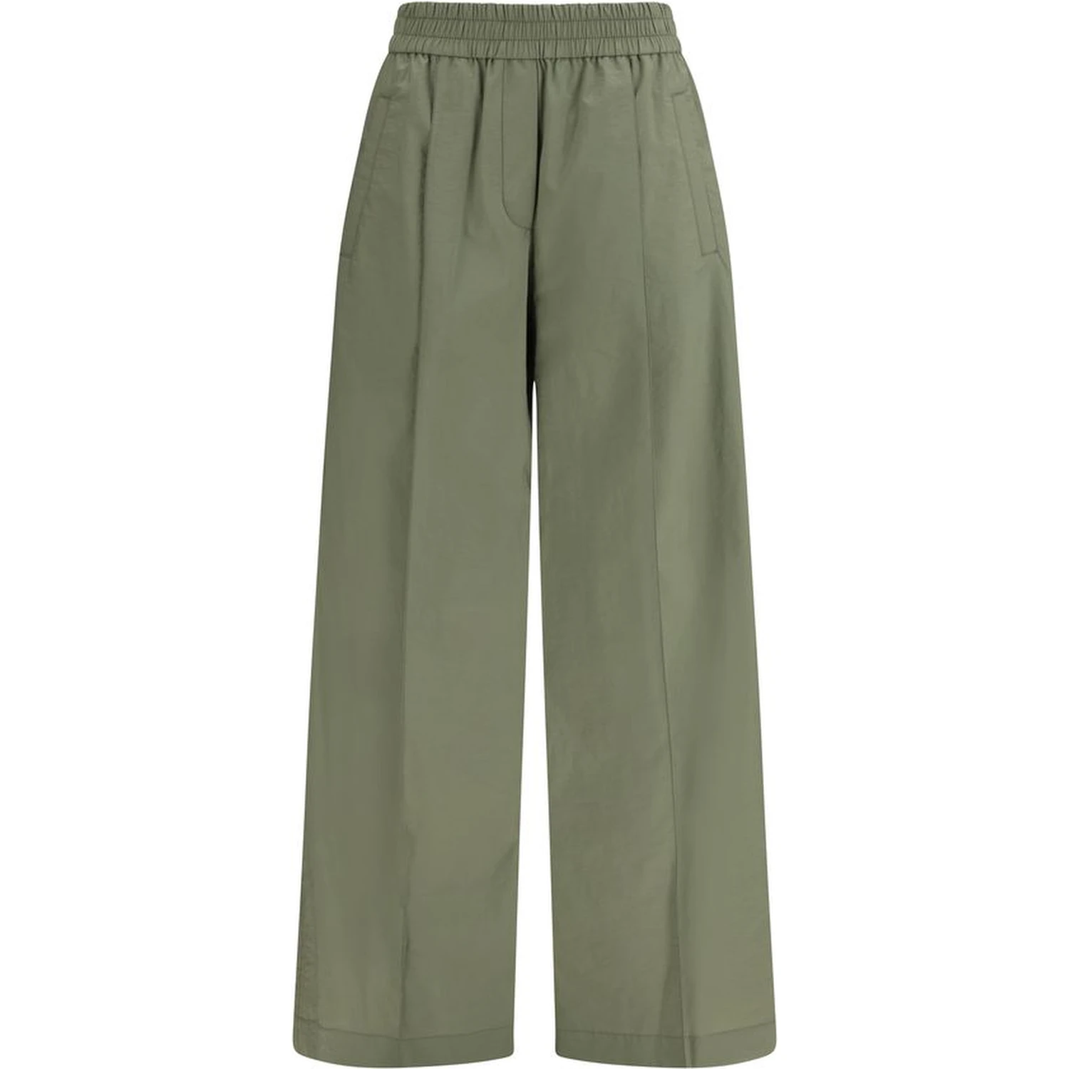 Bicolor Cotton Casual Pants