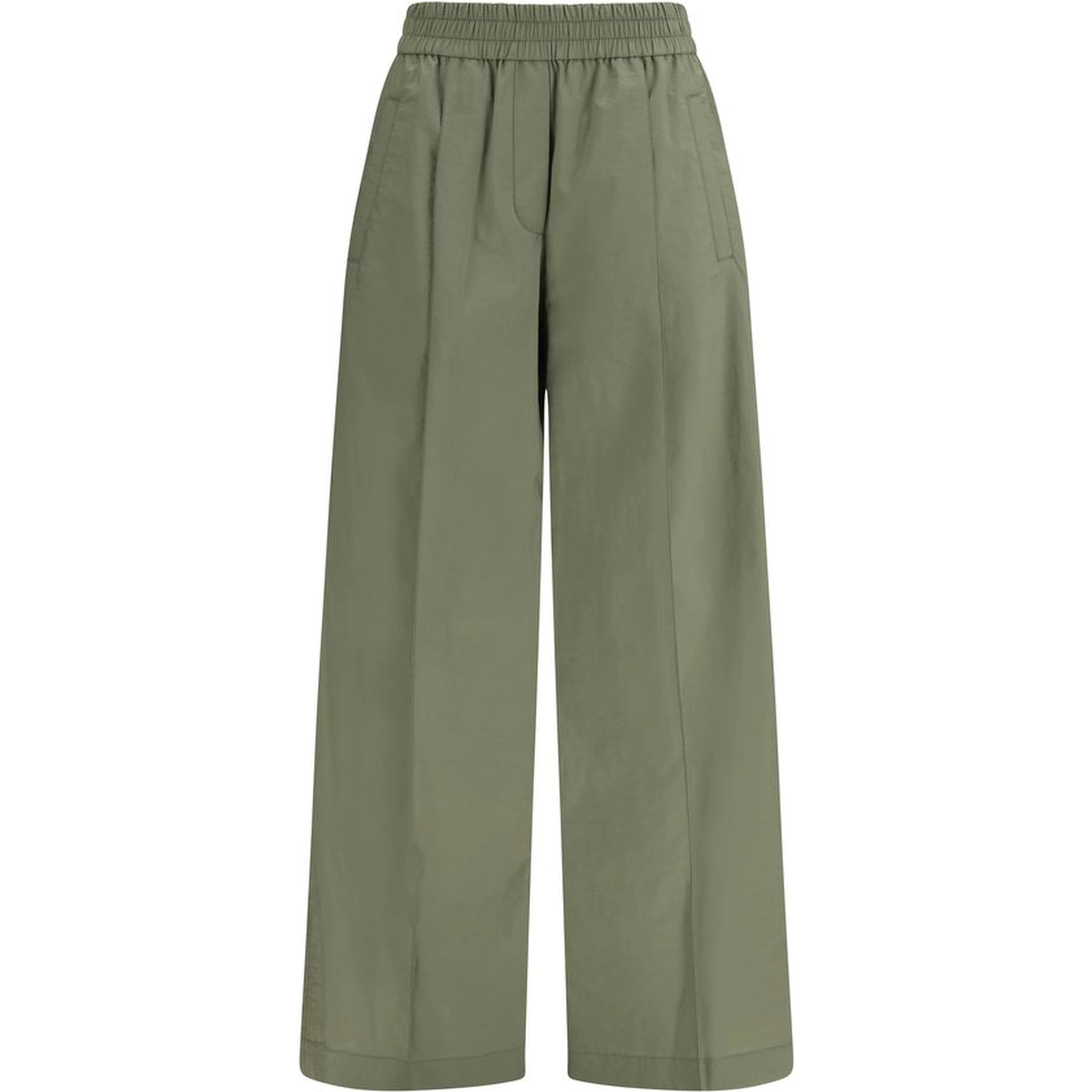 Bicolor Cotton Casual Pants