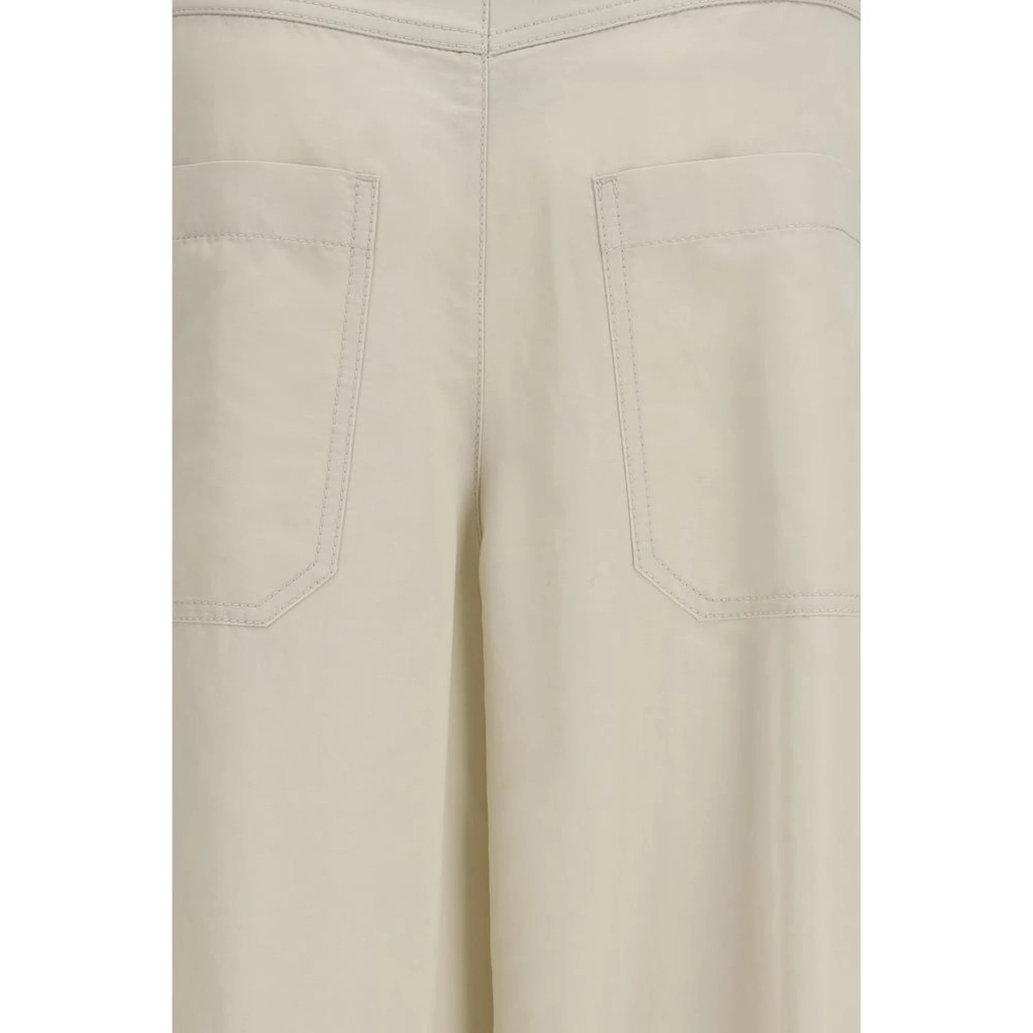 Beige Cotton Pants