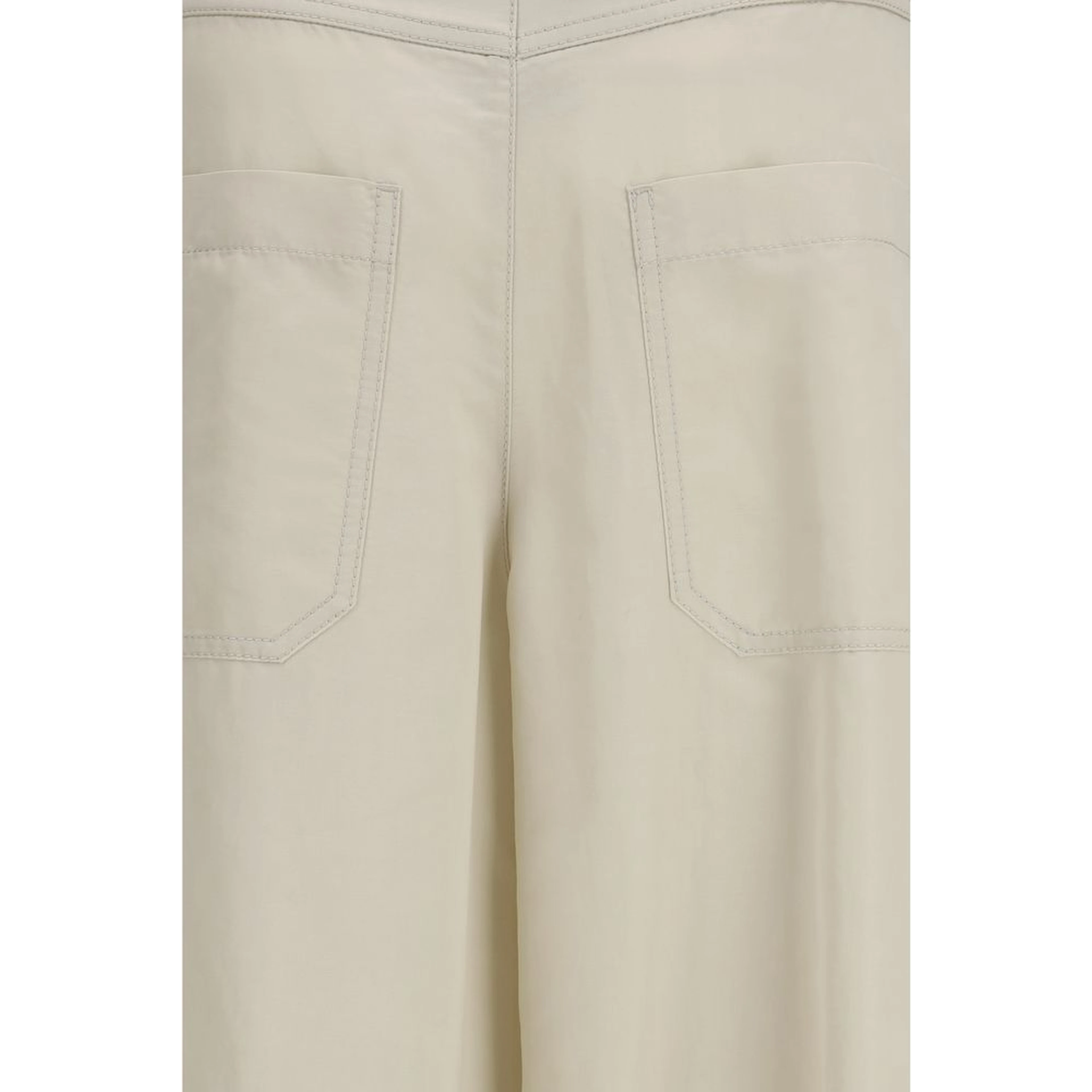 Beige Cotton Pants