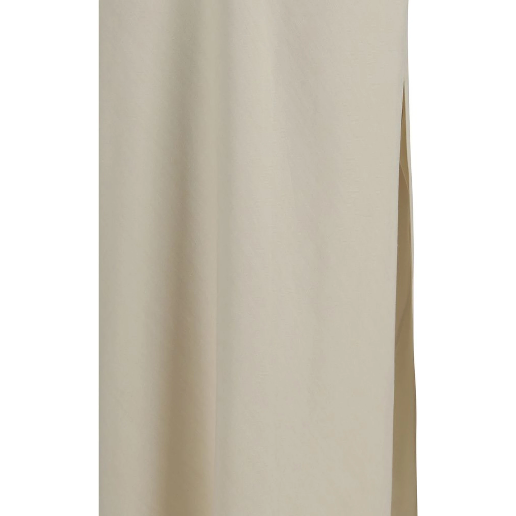 Beige Viscose Long Skirt