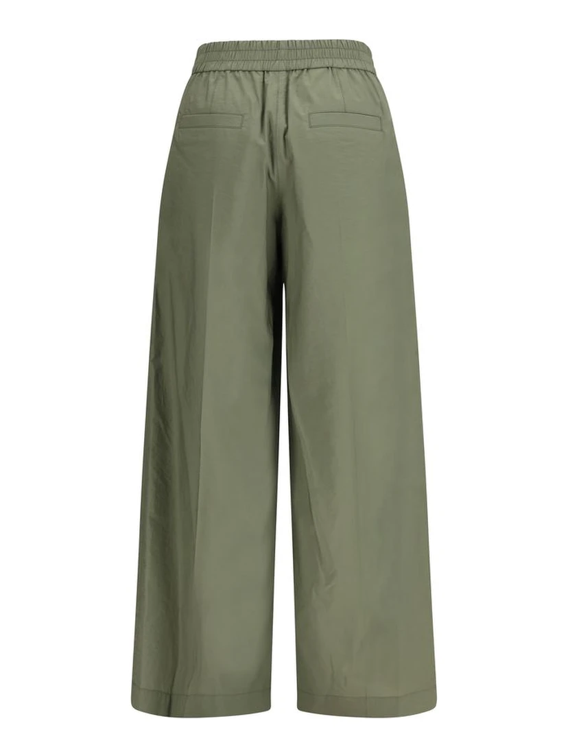 Bicolor Cotton Casual Pants