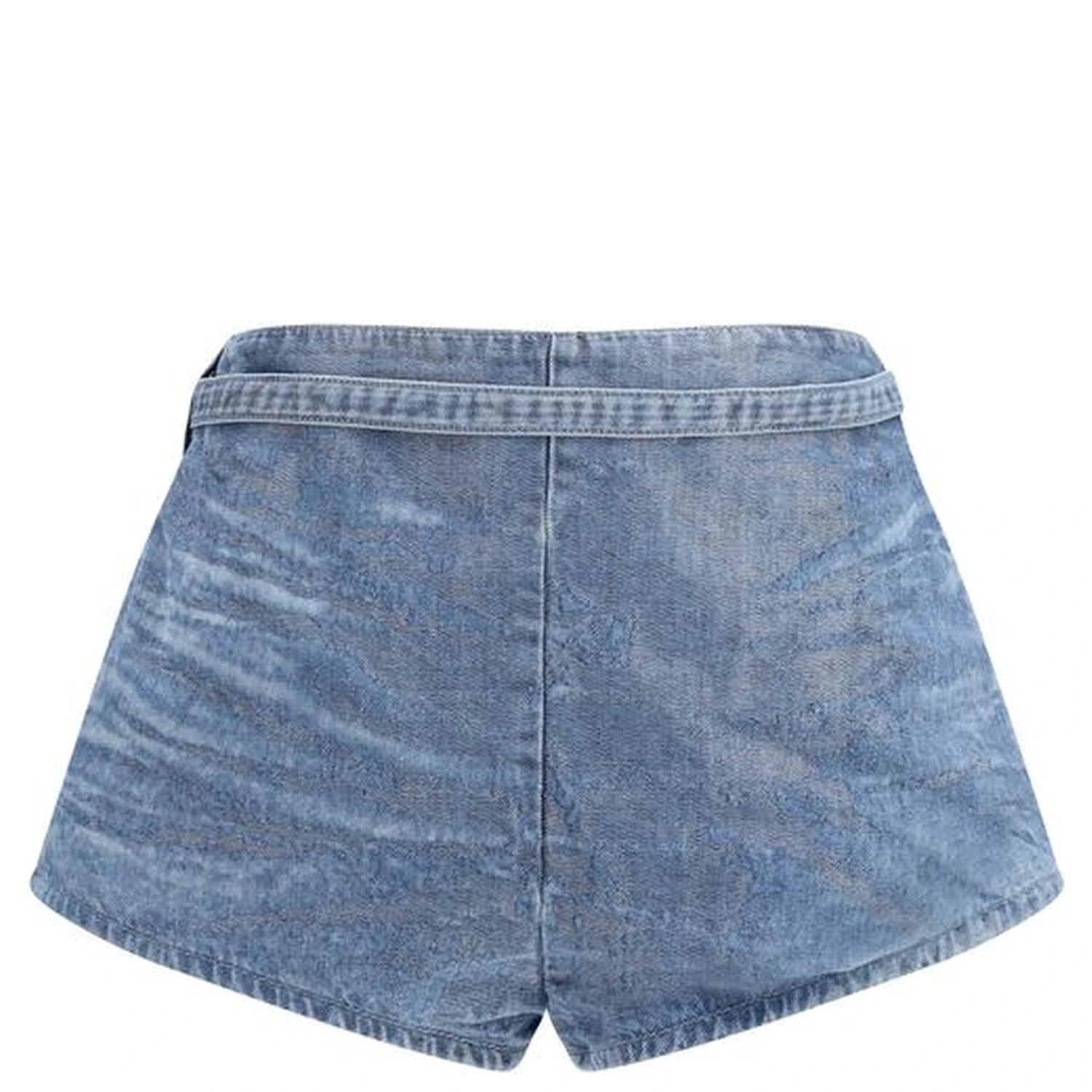 Blue Cotton Bermuda Shorts