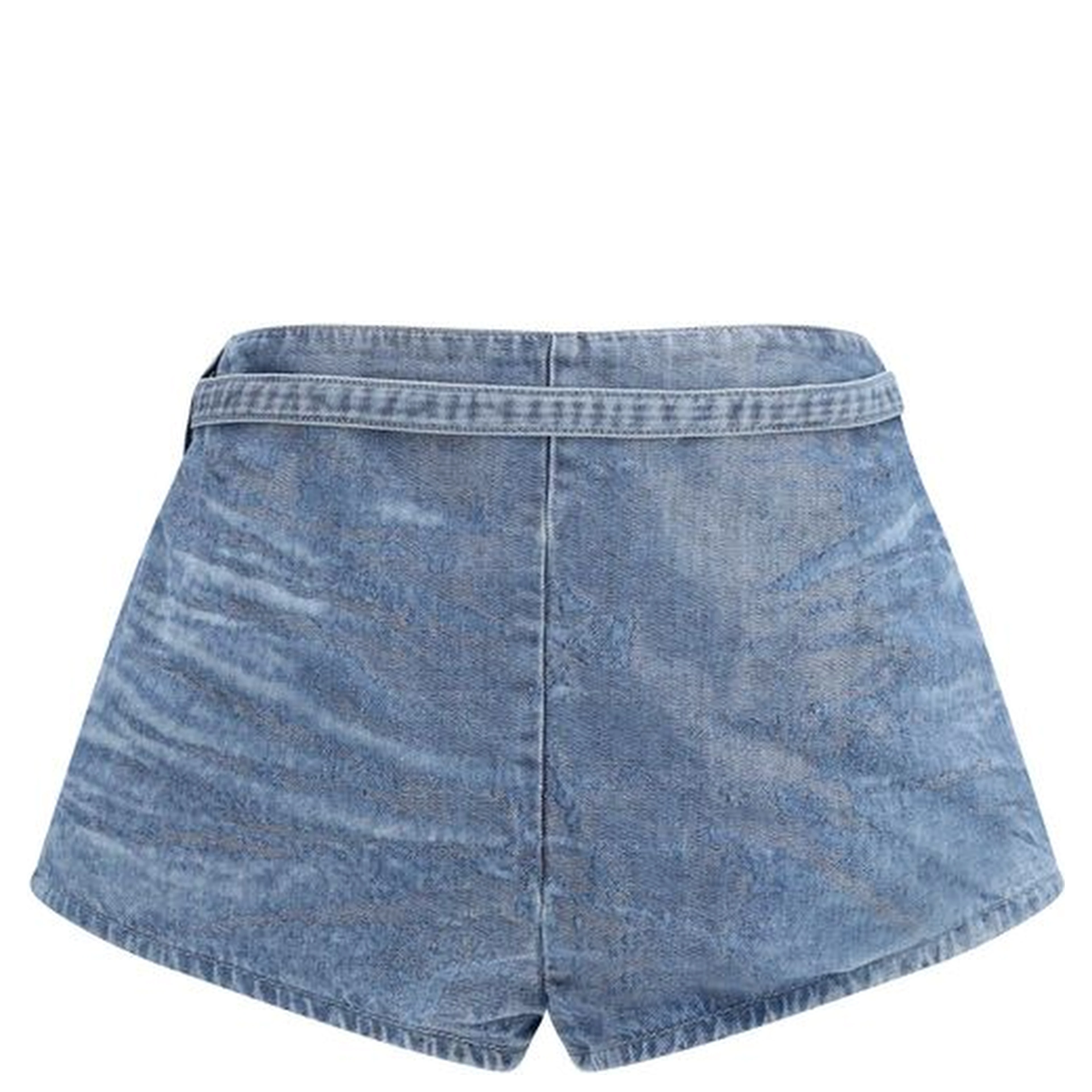 Blue Cotton Bermuda Shorts