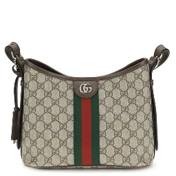 Beige Fabric Handbag