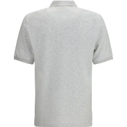 Gray Cotton Polo Shirt
