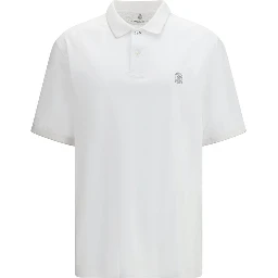 قميص بولو قطني أبيض