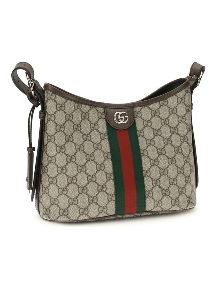 Beige Fabric Handbag